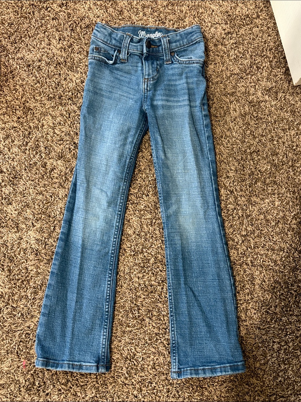 Wrangler light blue kids flare jeans
